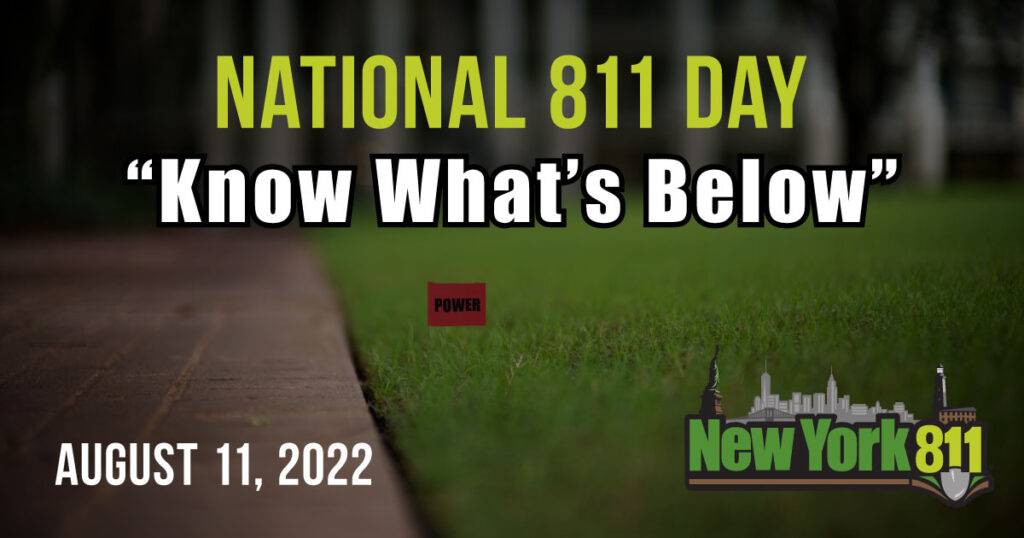 National 811 Day - "Know What's Below"